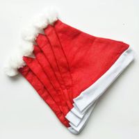Christmas Fashion Color Block Cloth Party Christmas Hat 1 Piece main image 6