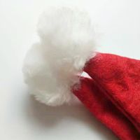 Christmas Fashion Color Block Cloth Party Christmas Hat 1 Piece main image 4