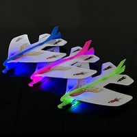 Children's Creative Fashion Glowing Slingshot Plastic Airplane Toy Color Random main image 3