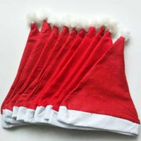 Christmas Fashion Color Block Cloth Party Christmas Hat 1 Piece main image 5