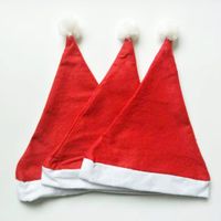 Christmas Fashion Color Block Cloth Party Christmas Hat 1 Piece main image 2