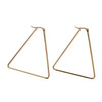 Fashion Triangle Stainless Steel Plating Hoop Earrings 1 Pair main image 3