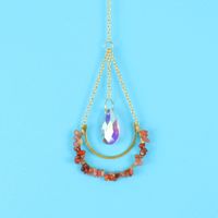 Fashion Water Droplets Artificial Crystal Copper Pendant 1 Piece sku image 4