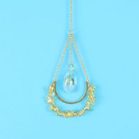 Fashion Water Droplets Artificial Crystal Copper Pendant 1 Piece sku image 8