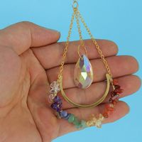 Fashion Water Droplets Artificial Crystal Copper Pendant 1 Piece main image 4