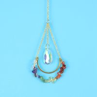 Fashion Water Droplets Artificial Crystal Copper Pendant 1 Piece sku image 1