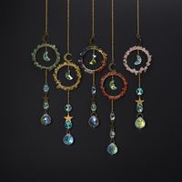 Fashion Star Moon Artificial Crystal Copper Pendant 1 Piece main image 1