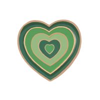 Fashion Heart Shape Alloy Stoving Varnish Unisex Brooches sku image 2