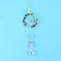Moda Estrella Luna Cristal Artificial Cobre Colgante 1 Pieza sku image 1