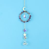 Fashion Star Moon Artificial Crystal Copper Pendant 1 Piece sku image 2