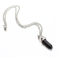 Bullet Crystal Pendant Necklace Fashion Couple Jewelry Wholesale sku image 1