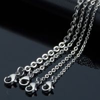 Fashion Solid Color Titanium Steel Plating Necklace 1 Piece sku image 22