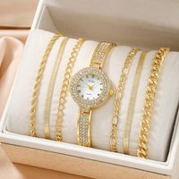 Fashion Solid Color Jewelry Buckle Quartz Women's Watches sku image 1