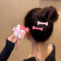 Fashion Flower Bow Knot Plastic Plating Hair Clip 1 Piece main image 4