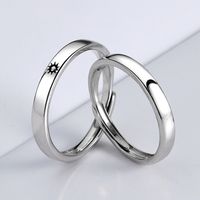 Simple Style Star Moon Copper Plating Rings main image 4