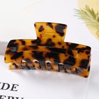Fashion Solid Color Acetic Acid Sheets Hollow Out Hair Claws 1 Piece sku image 13