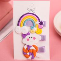 Cute Fruit Soft Clay Hair Clip sku image 7