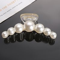 Simple Style Round Alloy Inlay Pearl Hair Claws 1 Piece sku image 4