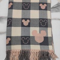 Women's Fashion Houndstooth Heart Shape Polyester Printing Scarf sku image 2