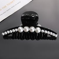 Simple Style Round Alloy Inlay Pearl Hair Claws 1 Piece sku image 3