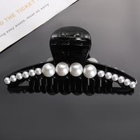 Simple Style Round Alloy Inlay Pearl Hair Claws 1 Piece main image 5