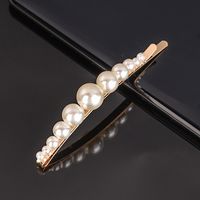 Lady Flower Bow Knot Artificial Pearl Hair Clip sku image 13
