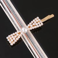 Lady Flower Bow Knot Artificial Pearl Hair Clip sku image 33