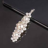 Lady Flower Bow Knot Artificial Pearl Hair Clip sku image 18