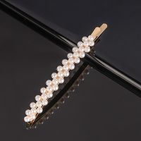 Lady Flower Bow Knot Artificial Pearl Hair Clip sku image 10