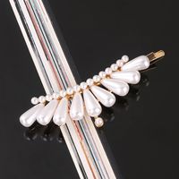 Lady Flower Bow Knot Artificial Pearl Hair Clip sku image 36
