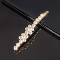 Lady Flower Bow Knot Artificial Pearl Hair Clip sku image 9