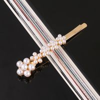 Lady Flower Bow Knot Artificial Pearl Hair Clip sku image 27