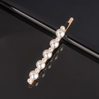 Lady Flower Bow Knot Artificial Pearl Hair Clip sku image 2