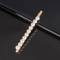 Lady Flower Bow Knot Artificial Pearl Hair Clip sku image 4