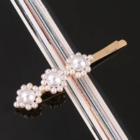 Lady Flower Bow Knot Artificial Pearl Hair Clip sku image 31