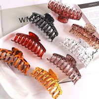 Fashion Solid Color Resin Stoving Varnish Hair Claws 1 Piece main image 3
