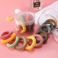 Simple Style Solid Color Plastic Resin Handmade Hair Tie 1 Set main image 3