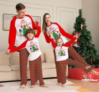Fashion Cartoon Cotton Pants Sets Straight Pants T-shirt Family Matching Outfits sku image 24