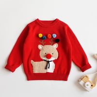 Christmas Cute Animal Cotton Hoodies & Knitwears sku image 4