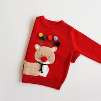 Weihnachten Süß Tier Baumwolle Hoodies & Strickwaren main image 4