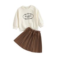 Fashion Solid Color Polyester Girls Clothing Sets main image 5