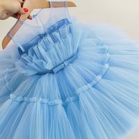 Fashion Solid Color Bowknot Cotton Blend Polyester Girls Dresses main image 5