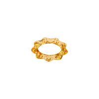 Korean Transparent Candy Color Geometric Resin Ring Wholesale sku image 37