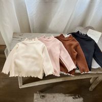 Simple Style Solid Color Cotton T-shirts & Blouses main image 5