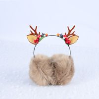 Christmas Winter Antlers Berry Earmuffs Cute Girl Warm Earmuffs Earmuff Autumn And Winter Ear Covers Stall Wholesale sku image 1