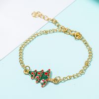 Fashion Christmas Tree Alloy Enamel Christmas Women's Bracelets Earrings Necklace main image 2