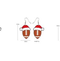 Cartoon Style Christmas Hat Ball Arylic Women's Drop Earrings 1 Pair sku image 3