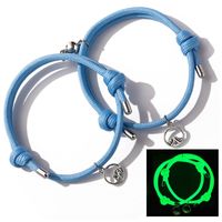Simple Style Geometric Alloy Luminous Couple Bracelets 2 Pieces sku image 3