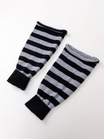 Frau Mode Streifen Leinenartiges Tuch Ankle Socken main image 2