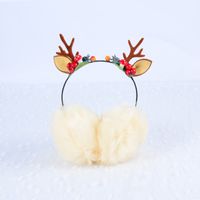 Christmas Winter Antlers Berry Earmuffs Cute Girl Warm Earmuffs Earmuff Autumn And Winter Ear Covers Stall Wholesale sku image 3